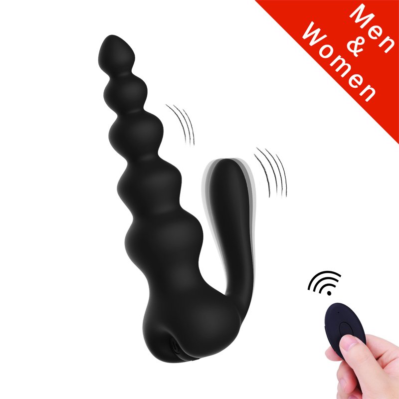 Food Grade Material beautiful buttocks Anal Plug Wireless Control nice butt pull beads 10 Vibrating Anal Plug