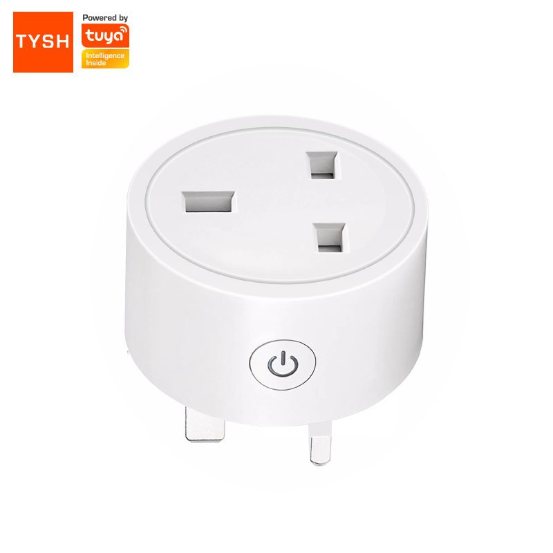 TYSH Tuya 16a Wireless Smart Power Plug Energy Monitor Alexa Voice Control Uk Mini Wifi Smart Plug Socket Matter Smart Home