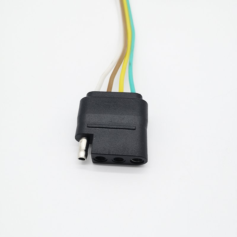 4 Pin Trailer Connector Wiring Harness 12-24V Electric Plug Adapter
