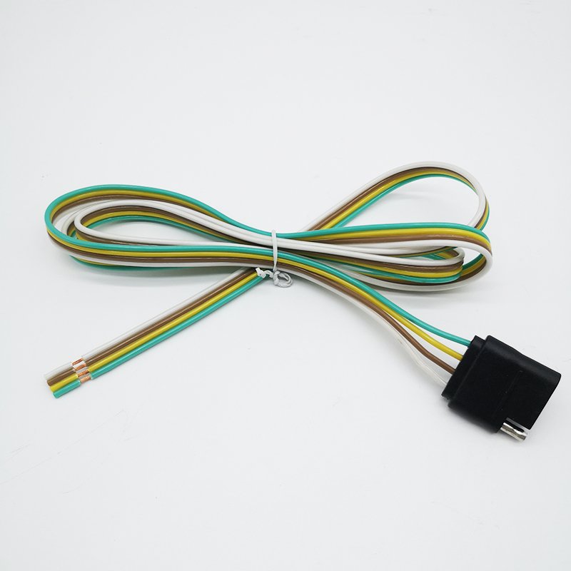 4 Pin Trailer Connector Wiring Harness 12-24V Electric Plug Adapter