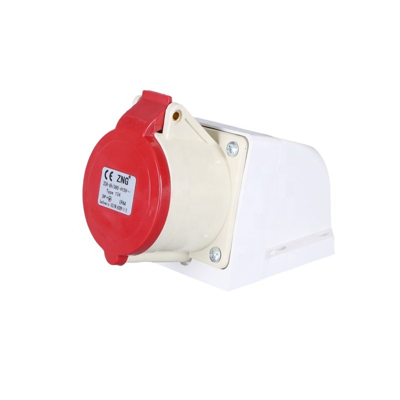 ZNG-124 Surface Mounted 3 Phase 32A4P Industrial Plugs And Sockets