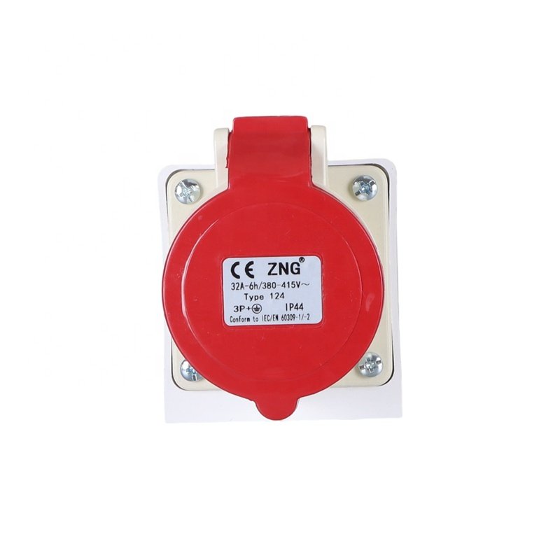 ZNG-124 Surface Mounted 3 Phase 32A4P Industrial Plugs And Sockets
