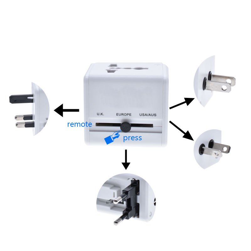 Hot China multifunction universal travel adapter with USB port charger for Smart Phone 5V 1A usb plug adapter