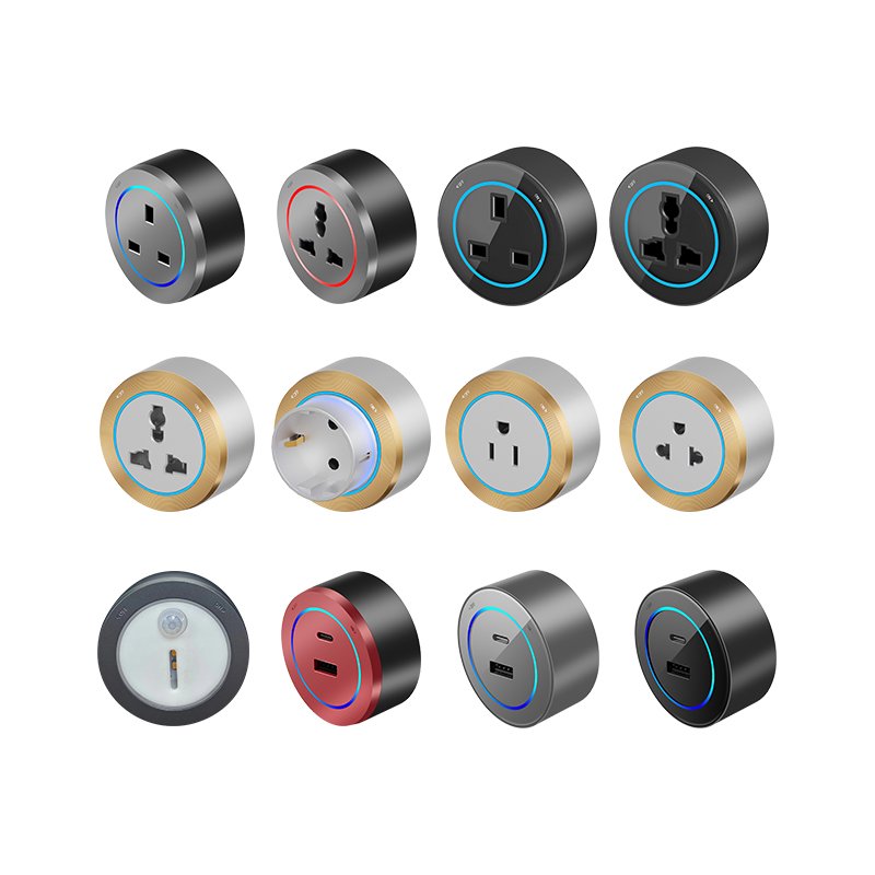 DC 250V/10A/2500W Removable power rail plug red blue uk Movable power track plug USB 3.1A