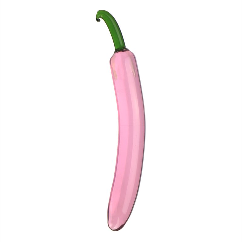Waterproof Erotic Cucumber Transparent Glass Dildos Artificial Penis Fruit Shaped Big Glass Anal Butt Plug Sex Toy for Men Women