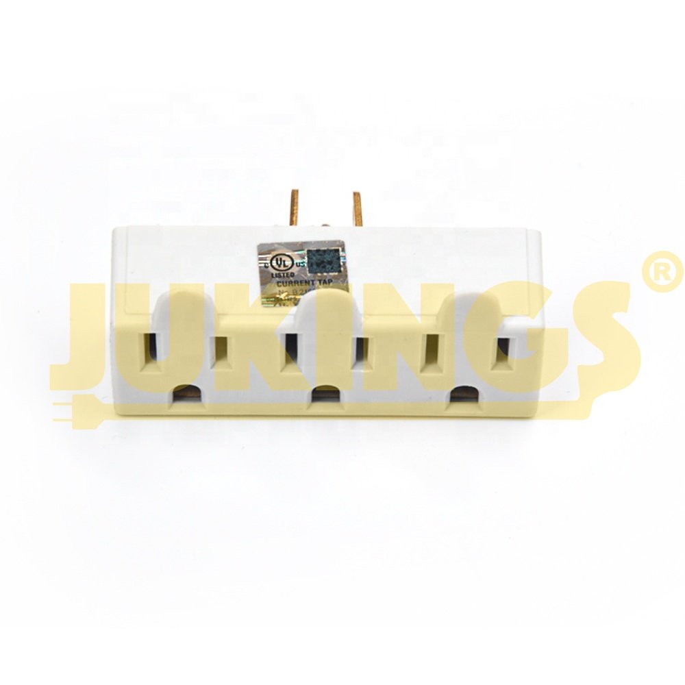 Maximm (3 Pack) 3 Outlet Grounded Wall Tap Adapter, Power Outlet Splitter, Turn One Outlet Into 3 Multi Outlet