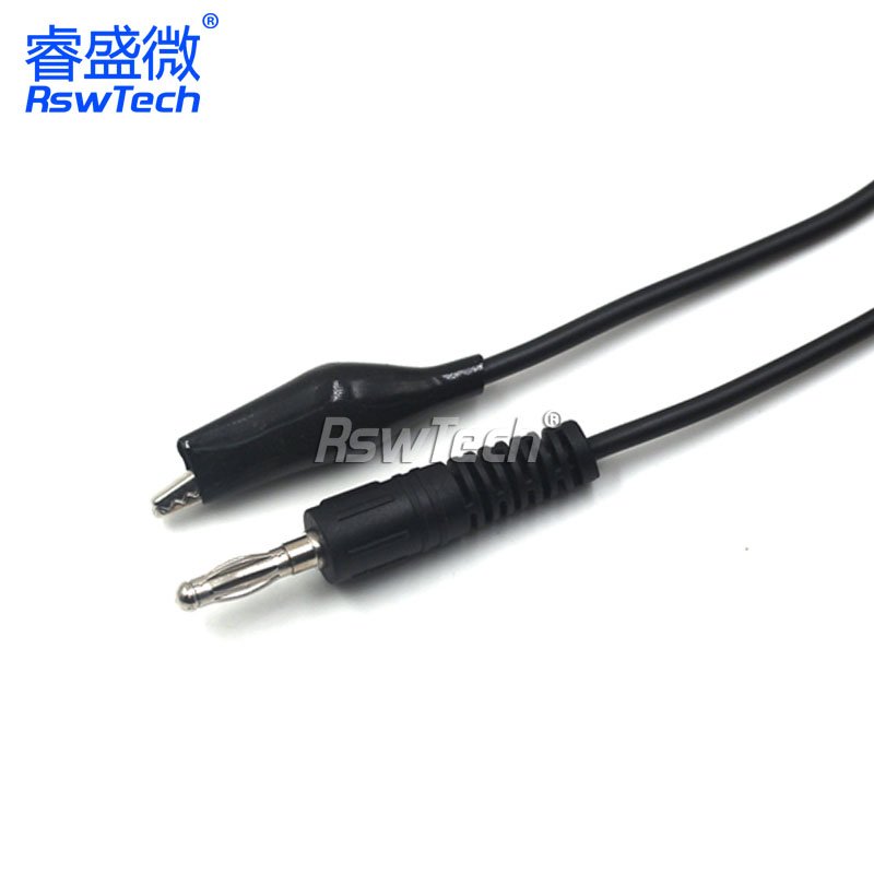 Plug Cable Quick Crocodile Alligator Clips With Wire Connector Retaining Clip Nail Clip With Wire Banana To Banana Cable