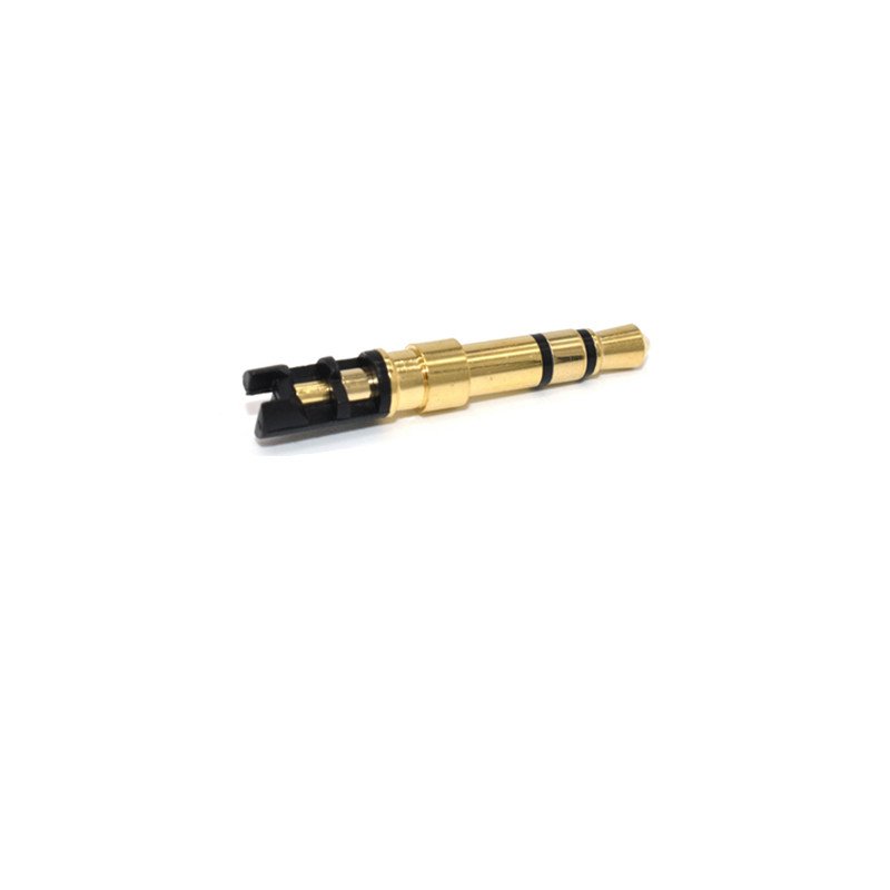 High Quality Gold plated male 3.5MM stereo 4pole earphone plug