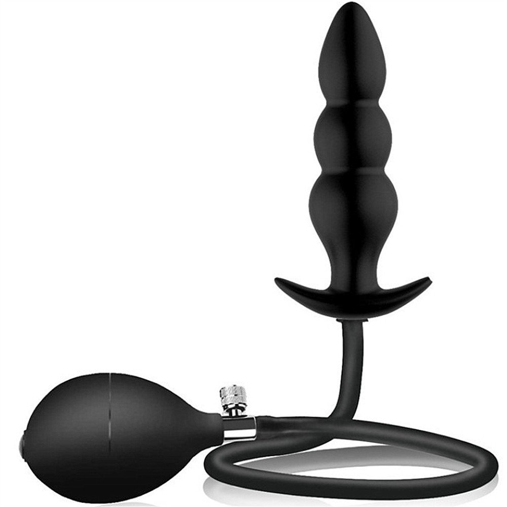 Inflatable Anal Expansion Plug Backyard Pulled Bead Anal Toys for Men and Women