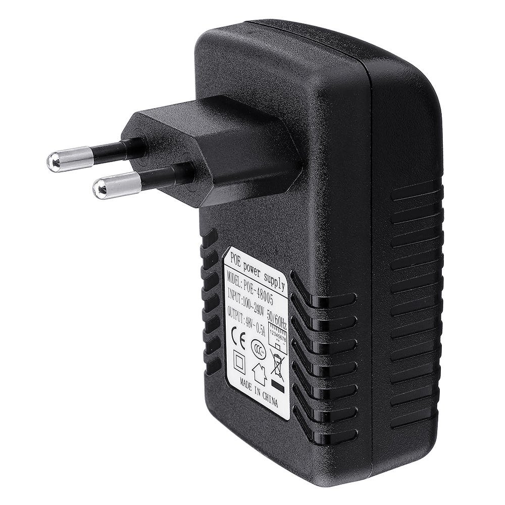 EU Plug CCTV Security 12V/15V/18V/24V/48V POE Wall Plug POE Injector Ethernet Adapter IP Camera Phone PoE Power Supply