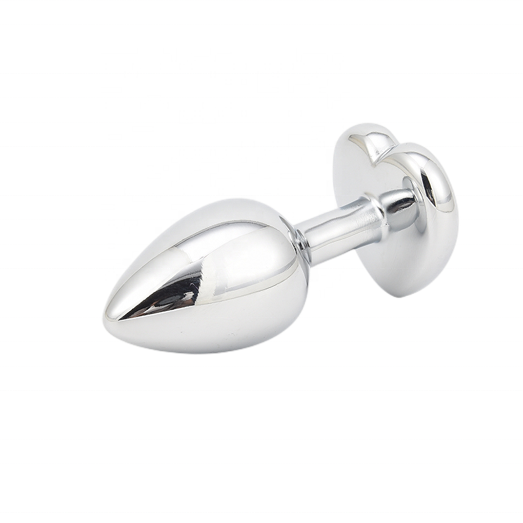 Hot selling metal anal canal toys heart steel waterproof anal canal butt plug anal canal toys Sex Toy USA