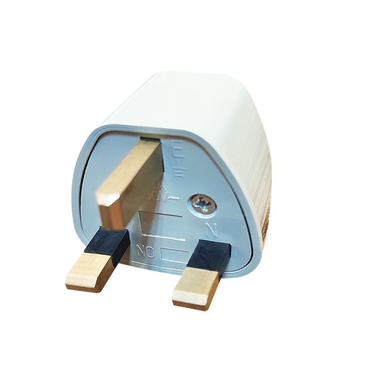 Converter plug 2 pin to uk 3 pin 13 amp adaptor