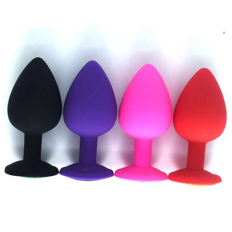 Silicone Anal Plug Removable Jewel Decoration Butt Plug Sex Toys Prostate Massager Anal Sex Toys For Couple Gay
