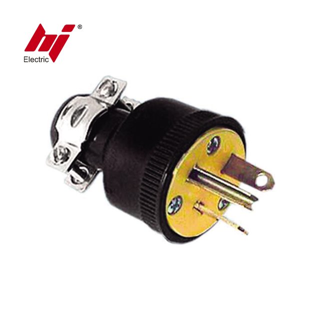 High Quality Power 3 Pin 20 Amp Straight Blade Plug