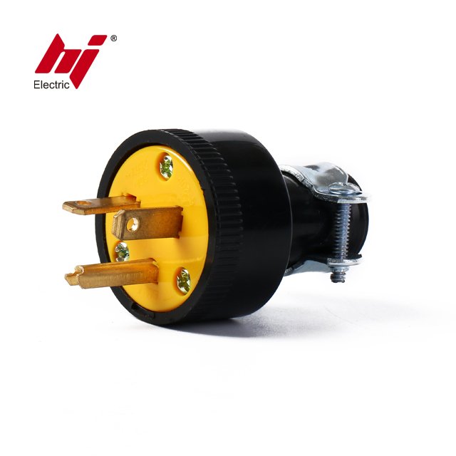 High Quality Power 3 Pin 20 Amp Straight Blade Plug
