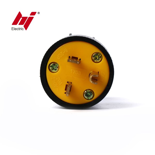 High Quality Power 3 Pin 20 Amp Straight Blade Plug