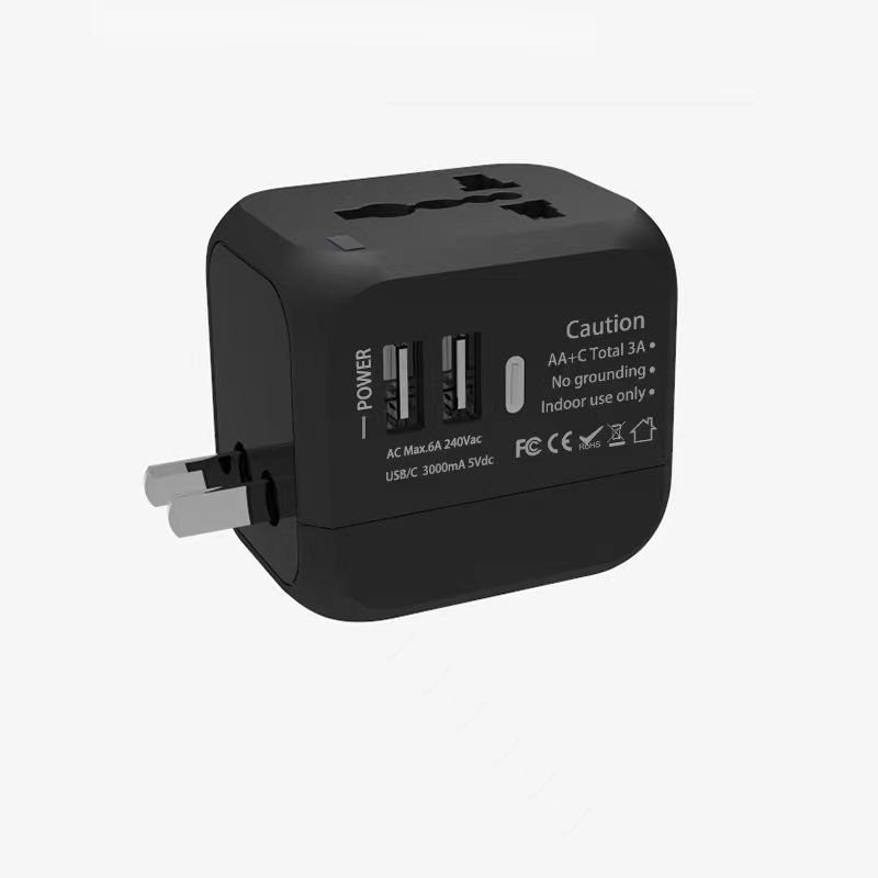 Universal Smart USB Charger Travel Adapter with USB and Type-C Electrical Plug Socket