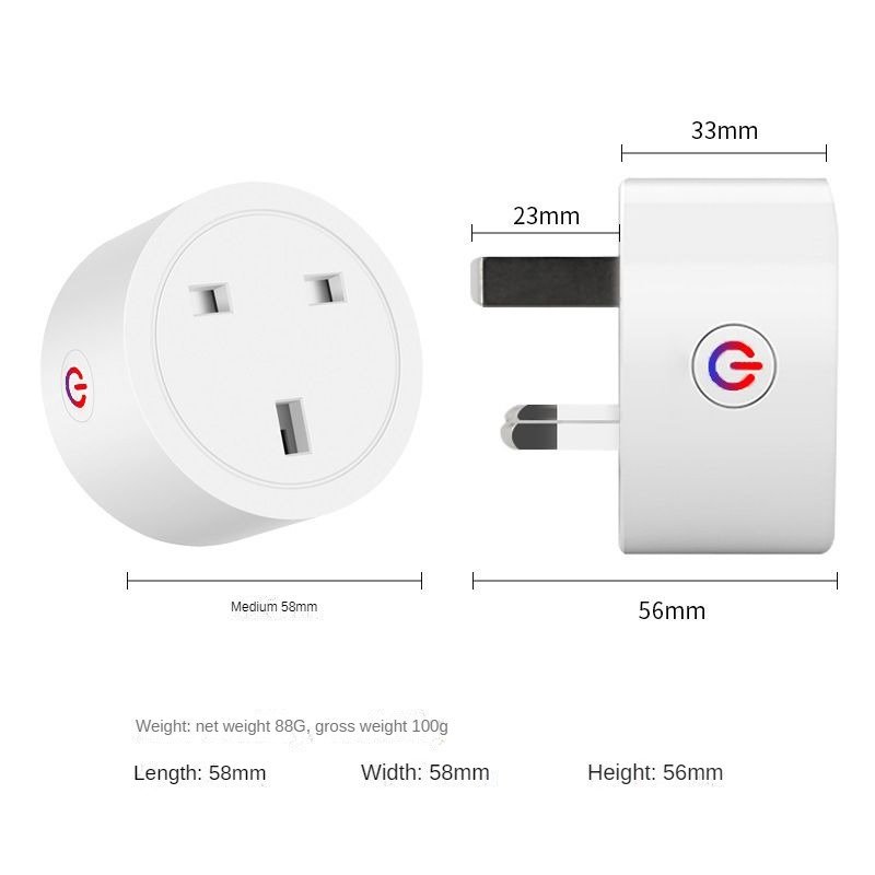 Tuya WiFi Smart Socket 16A 20A EU UK Plug Supports Smart Life APP Voice Control Power Monitor Timer Outlet for Google Home Alexa