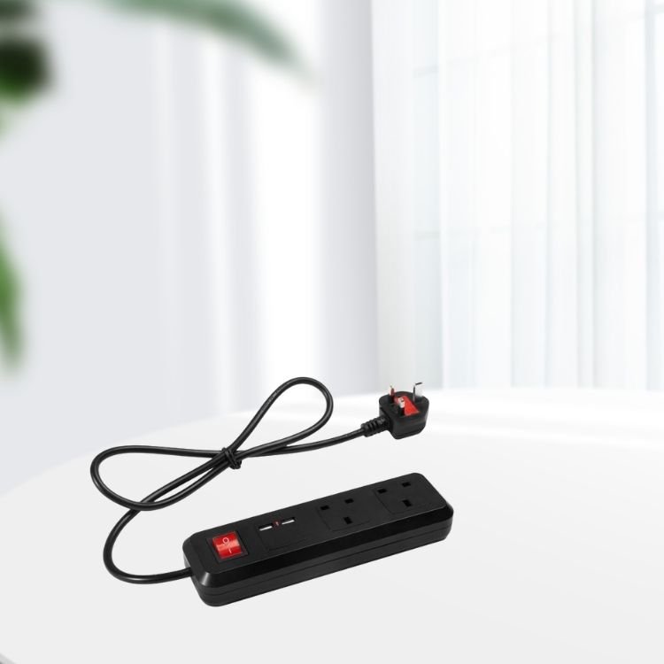 2 3 4 Way USB Outlets Extention Cord Fashion Portable Surge Protector Extension Lead Cord Plug Socket