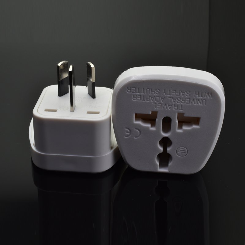 Universal to China travel plug adapter with safety protection door US/EU/UK to AU plug SS-17Australia, New Zealand, Argentina