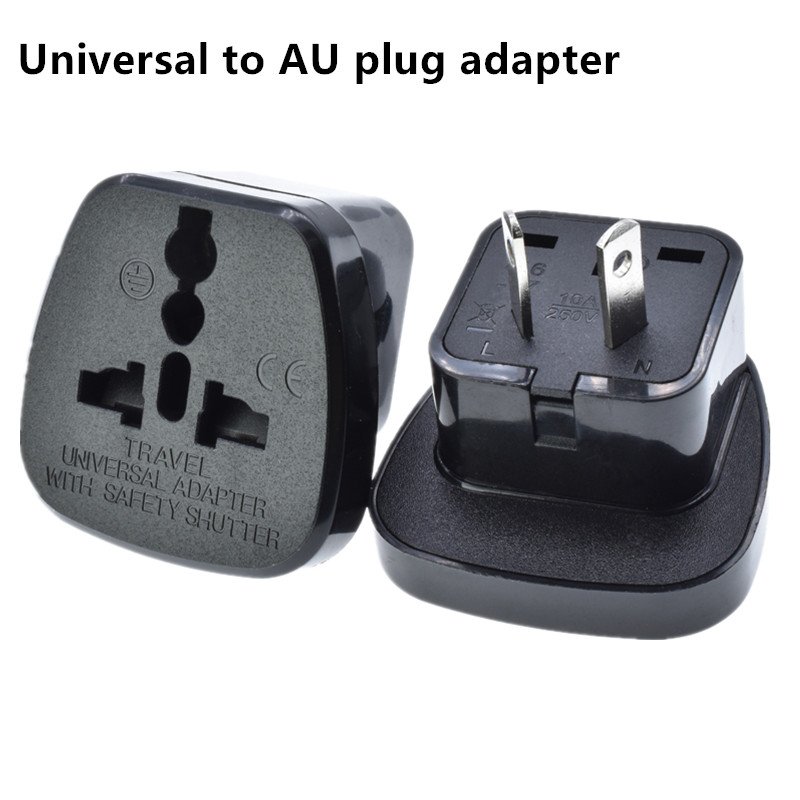 Universal to China travel plug adapter with safety protection door US/EU/UK to AU plug SS-17Australia, New Zealand, Argentina