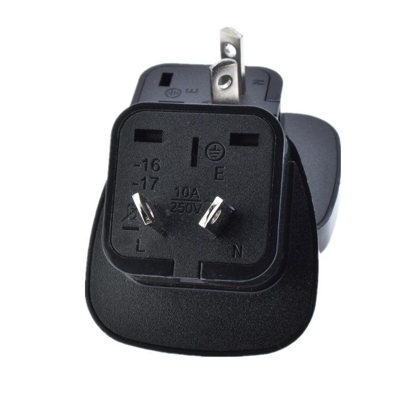 Universal to China travel plug adapter with safety protection door US/EU/UK to AU plug SS-17Australia, New Zealand, Argentina