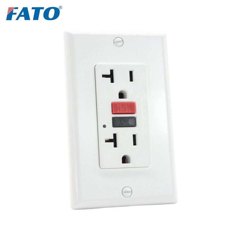 GFCI 20A 125V Ground Fault Leakage Protection Socket US Plugs Wall Outlet Customized Power Tomacorriente