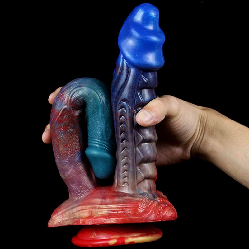 LUUK silicone double head dildo vagina anal plug fantasy lesbian dildo massage wand vagina anal masturbate sex toys for women