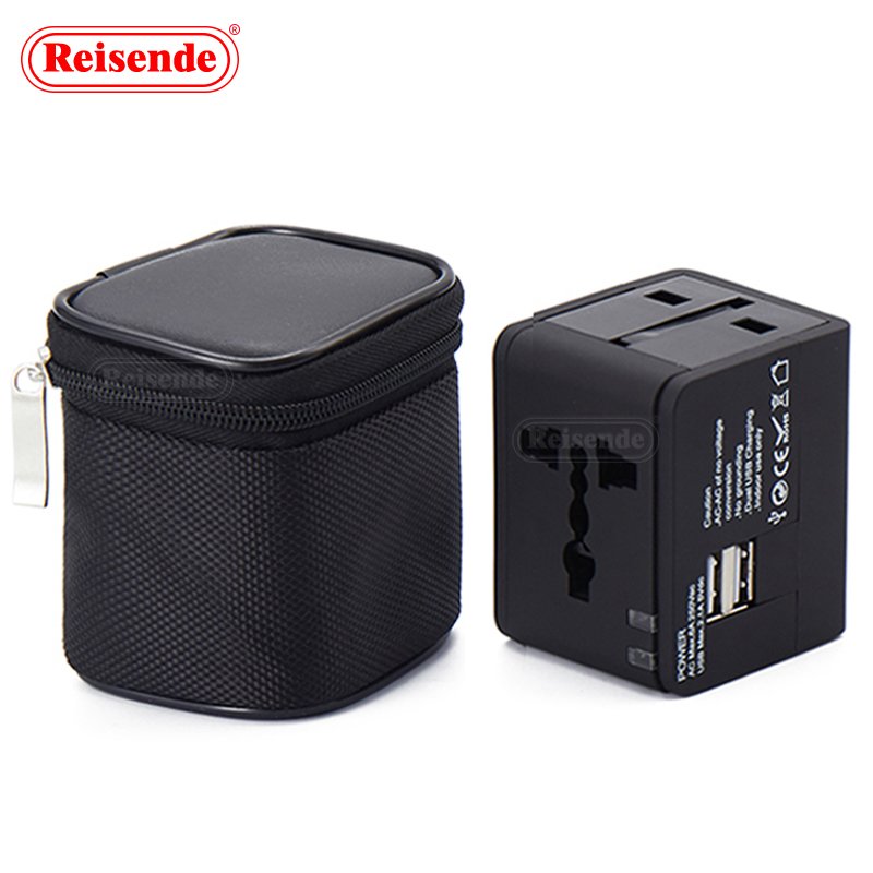 Universal Travel Adapter Global Travel Switch Plug 2 Usb Usb Multi Plug Adaptor