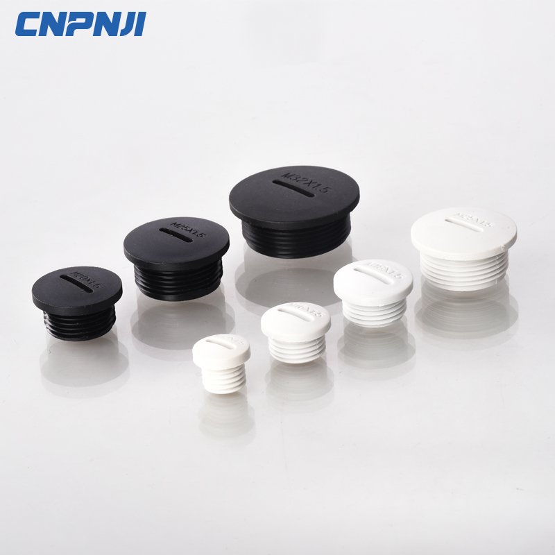 CNPNJI White Black nylon screw plastic hole plugs stop plug blind plug