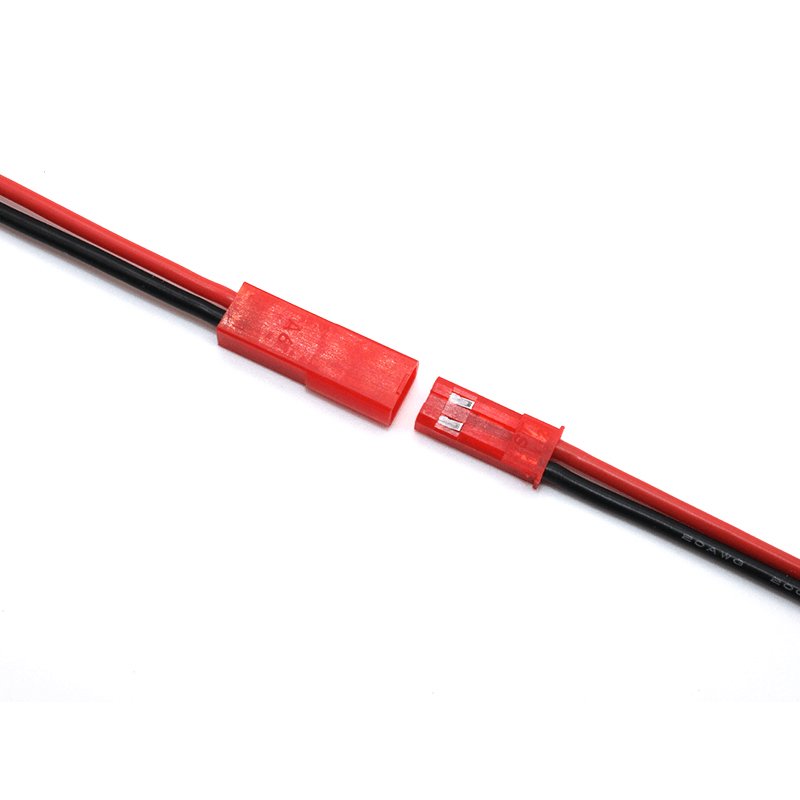 custom SYP-02T-1 2.54 2pin 150mm Female Male Plug Silicone Rubber Servo Cable Red 2.54mm 2P JST RCY SYP Connector Wire Cabel Harness
