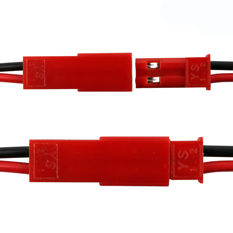 custom SYP-02T-1 2.54 2pin 150mm Female Male Plug Silicone Rubber Servo Cable Red 2.54mm 2P JST RCY SYP Connector Wire Cabel Harness