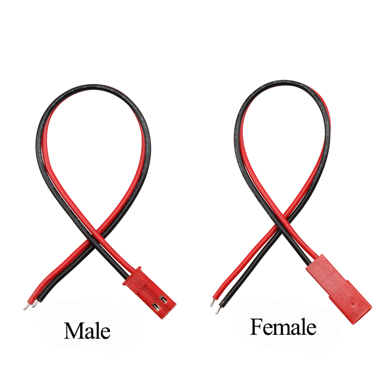 custom SYP-02T-1 2.54 2pin 150mm Female Male Plug Silicone Rubber Servo Cable Red 2.54mm 2P JST RCY SYP Connector Wire Cabel Harness