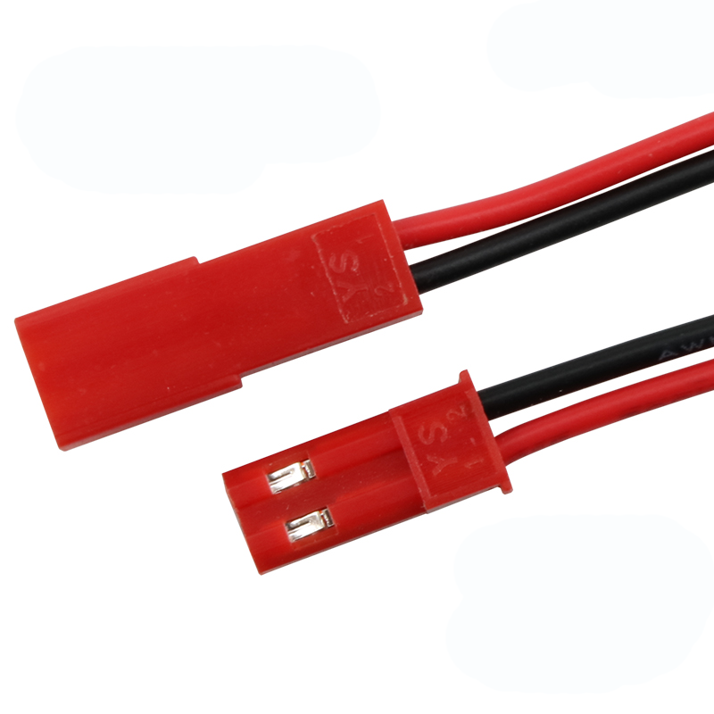 custom SYP-02T-1 2.54 2pin 150mm Female Male Plug Silicone Rubber Servo Cable Red 2.54mm 2P JST RCY SYP Connector Wire Cabel Harness