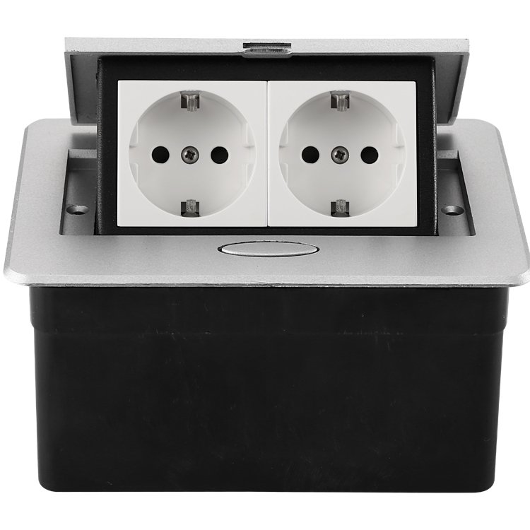 Cheap Price Supply Pop Up Electrical Socket With Power Plug For Office Table Tabletop Socket Desktop Socket Ce Silver Or Black