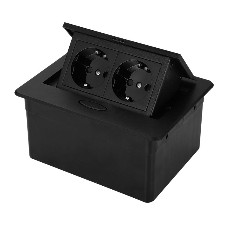 Cheap Price Supply Pop Up Electrical Socket With Power Plug For Office Table Tabletop Socket Desktop Socket Ce Silver Or Black