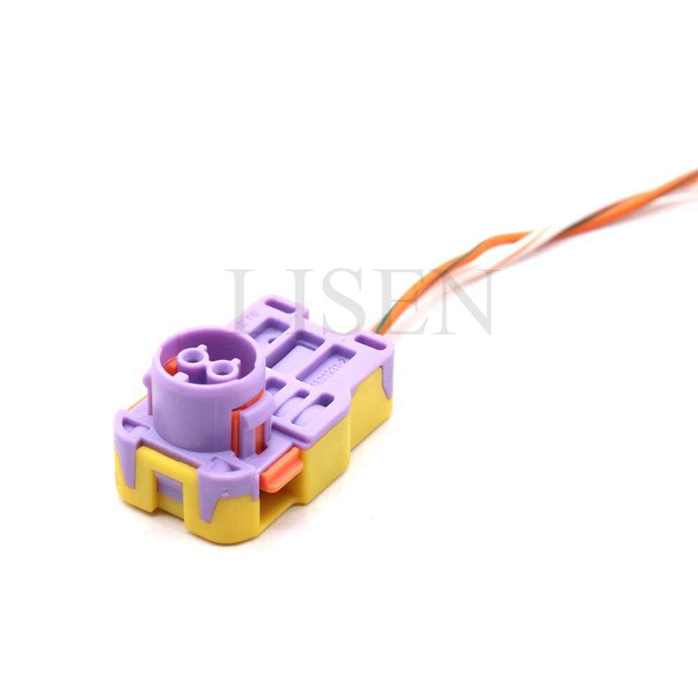 Factory Direct 2 Pin Automotive Electrical Purple Air Bag Plug Senor Wire Harness For VW