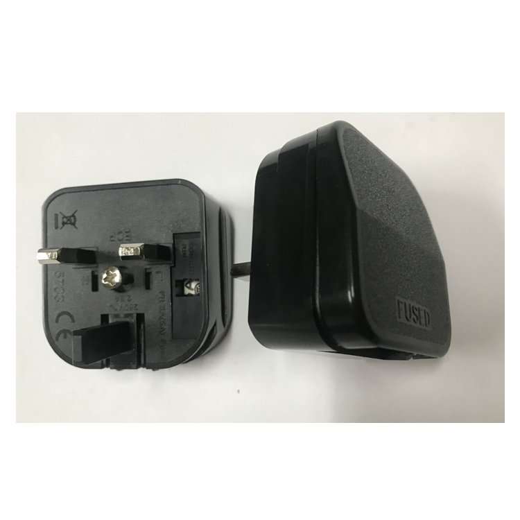 13a Fuse European Euro Eu 2 Pin To Uk 3pin Plug Adapter Power Socket Travel Converter