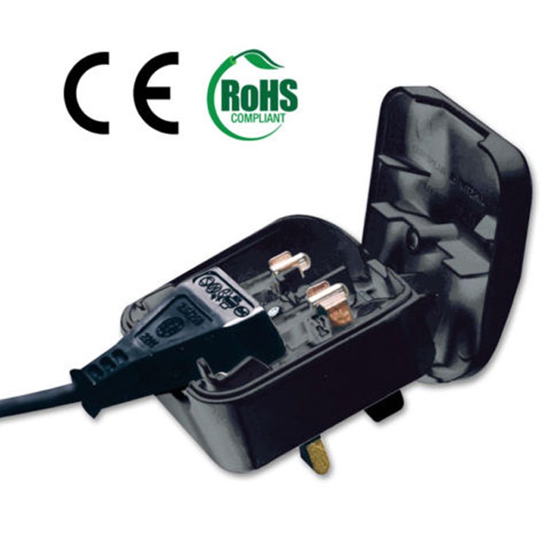 13a Fuse European Euro Eu 2 Pin To Uk 3pin Plug Adapter Power Socket Travel Converter