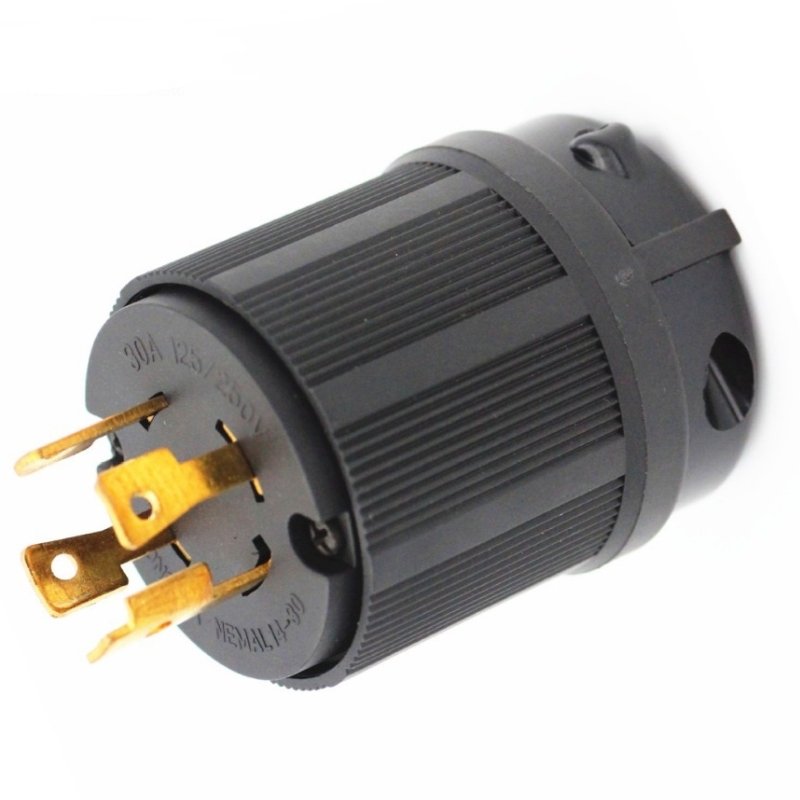 NEMA L14-30P 30A 125/250V 3 Pole 4 Wire Industrial Grade Locking Male Plug 30-Amp Locking Plug