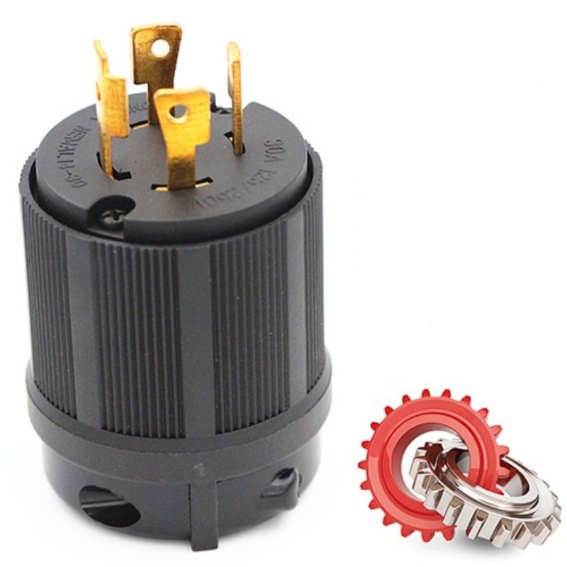 NEMA L14-30P 30A 125/250V 3 Pole 4 Wire Industrial Grade Locking Male Plug 30-Amp Locking Plug