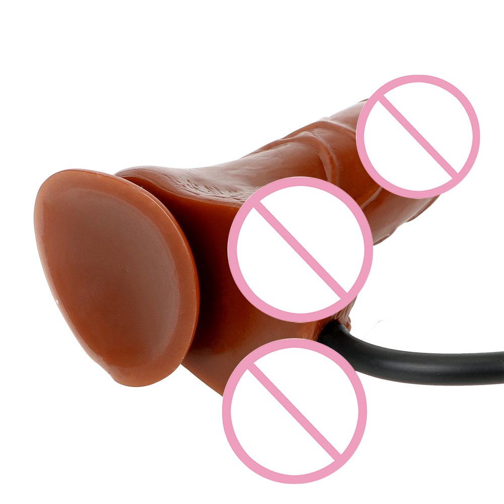 Free Custom Box - Inflatable Dildo With Pump Big Soft Dildos Suction Cup Large Realistic Penis Anal Plug Women Huge Butt