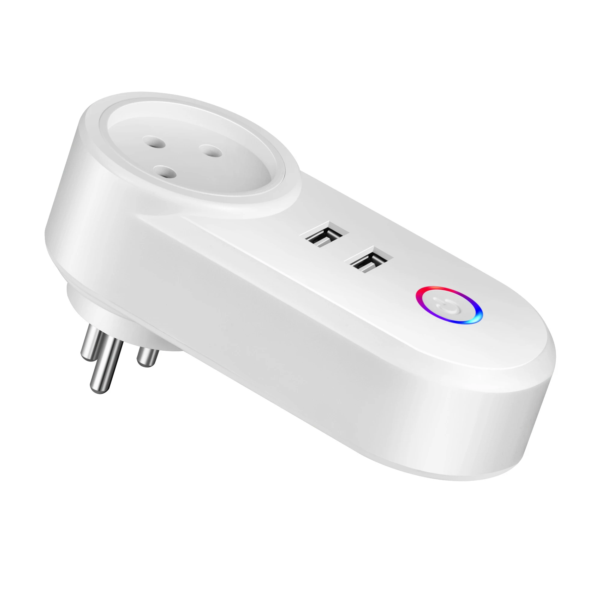 stock Best selling Israel tuya Smart home life wifi smart plug with dual usb charging sockets hot sale