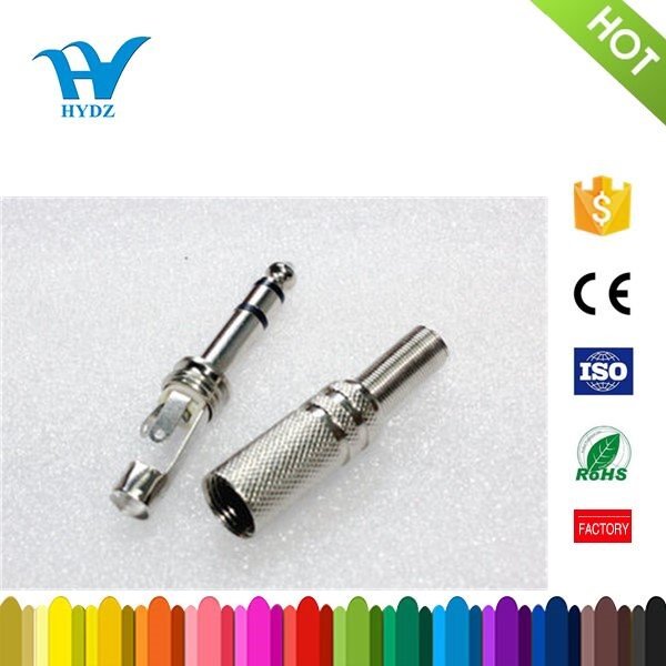 3.5mm stereo plug metal with spring//
