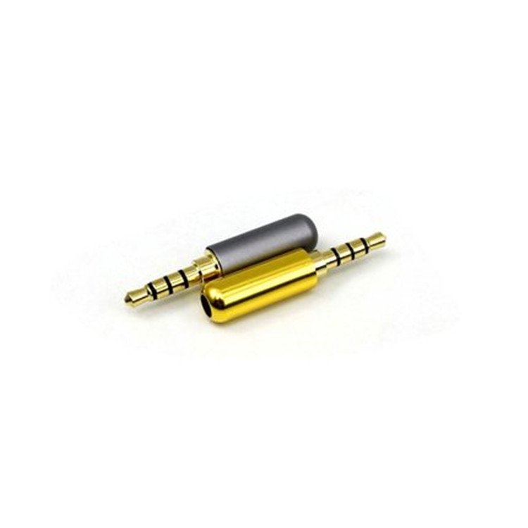 3.5mm stereo plug metal with spring//