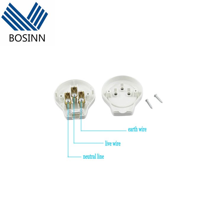 3Pin Israel Plug Socket Male Female Electrical Connector Plug 16A 250V Power Cord Connector Detachable Power Plug