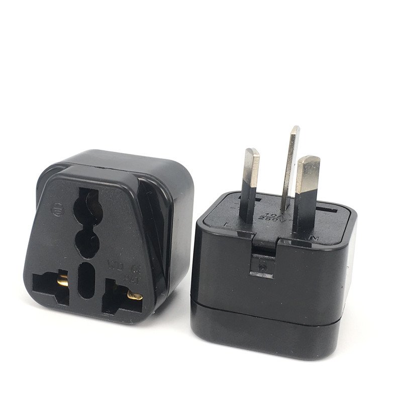 National Standard Three Pin Plug and Australian Three Flat Pin Plug travel adapter