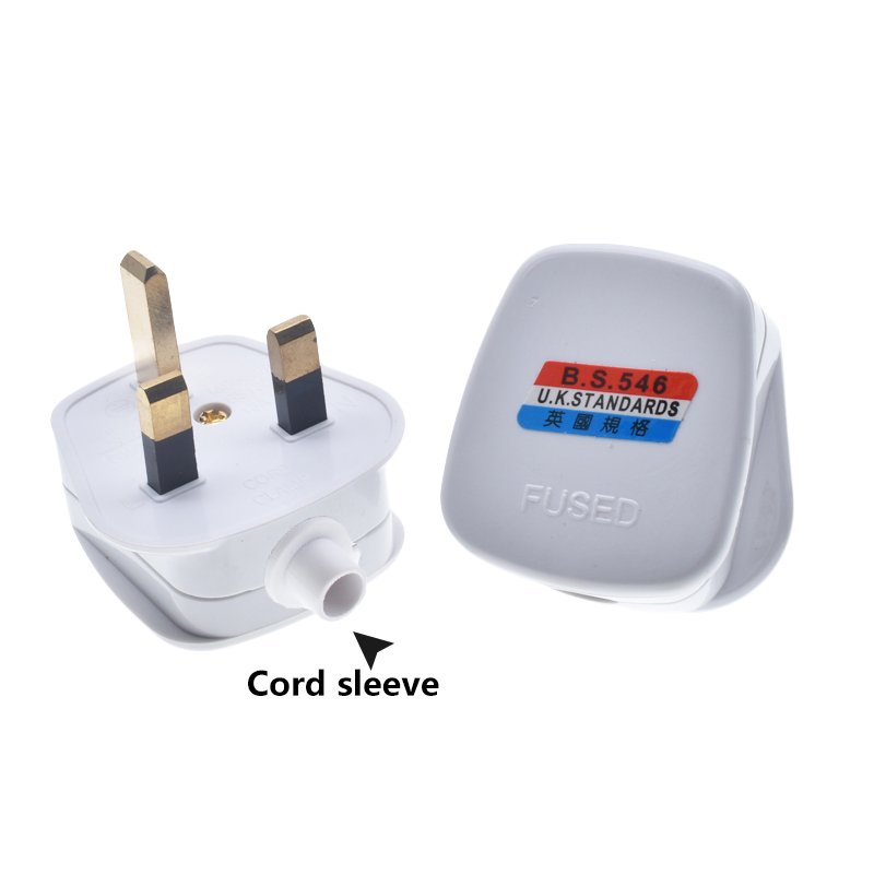 Wholesale BS UK type G wiring electrical plug 3 pins with 13A fused black power industrial plug top