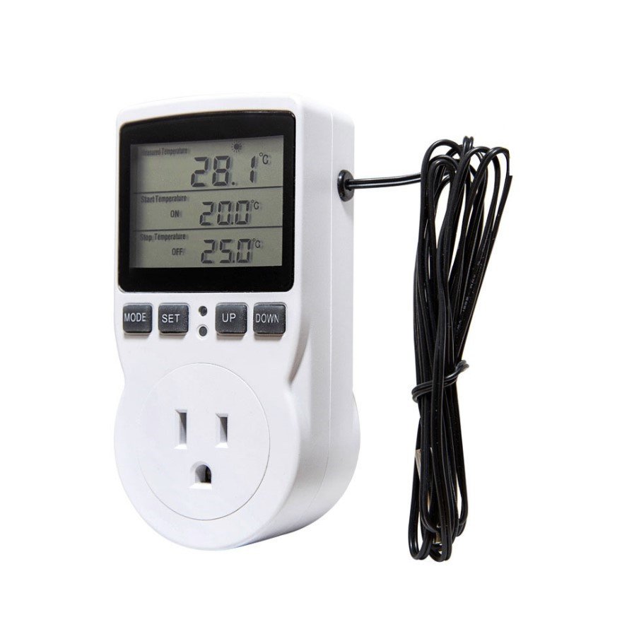 2022 New product 16A Thermostat socket plug with timing switch heating AC100V ~ 250Large screen EU temperature control socket