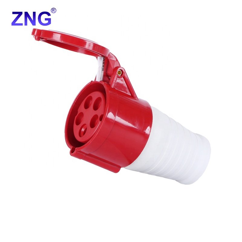 ZNG-225 3 Phase 5 Pin 32A Male Female Industrial Plug Socket 400V Movable Cable Power Socket